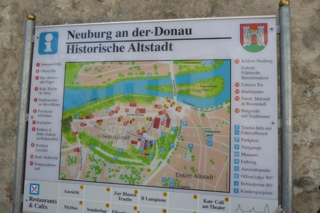 Stadtplan von Neuburg an der Donau