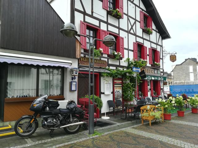 RS vor dem BitEck, meiner heutigen Unterkunft