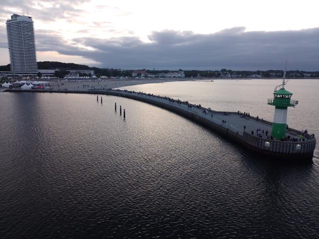 Ankunft im Hafen von Travemünde