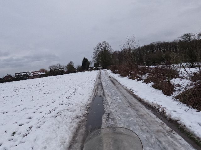 Noch war die Landschaft meist weiß.