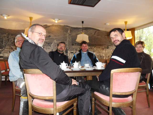 Pause in einem Cafe in Schmallenberg/Sauerland