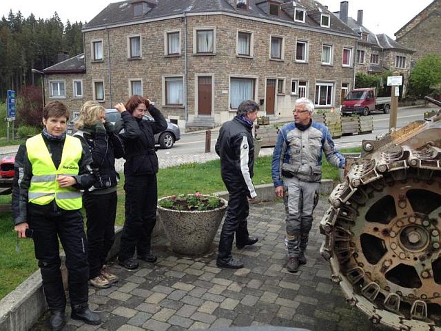 am deutschen Panzer in Houffalize