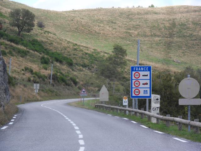 Grenzübergang in den
Pyrenäen