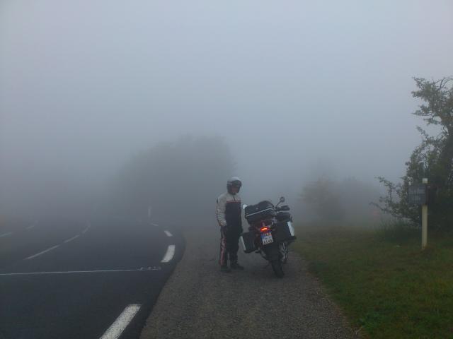 Nebel auf dem Croix de Mounis