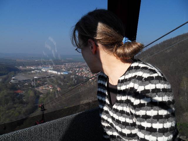 Mit der Seilbahn geht es ab Thale hinauf zum Hexentanzplatz.