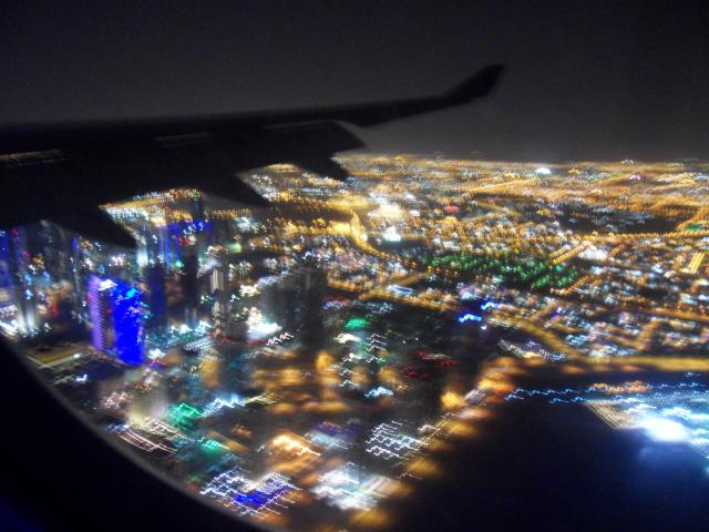 Anflug auf Doha/Katar