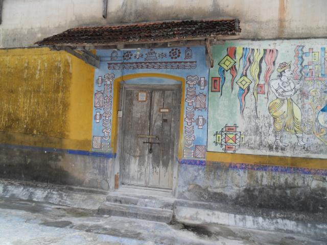 Wandbemalung im Gewürzmarkt