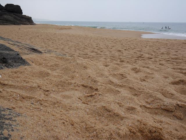Am Strand bei Vizhinjam