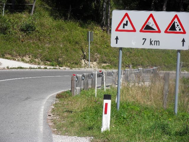 unterwegs auf Sloweniens Straßen in Grenznähe zu Italien