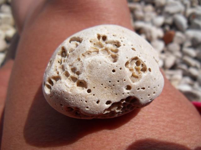 Kieselstein am Strand von Beli