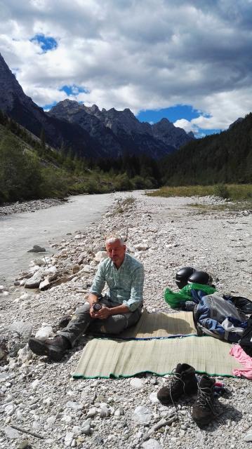 Pause am Tagliamento