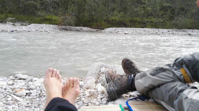 Pause am Tagliamento