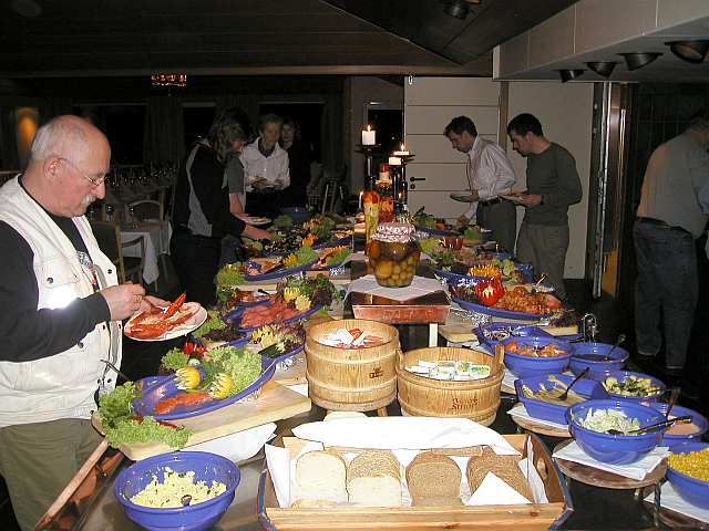 Blick auf das Buffet
