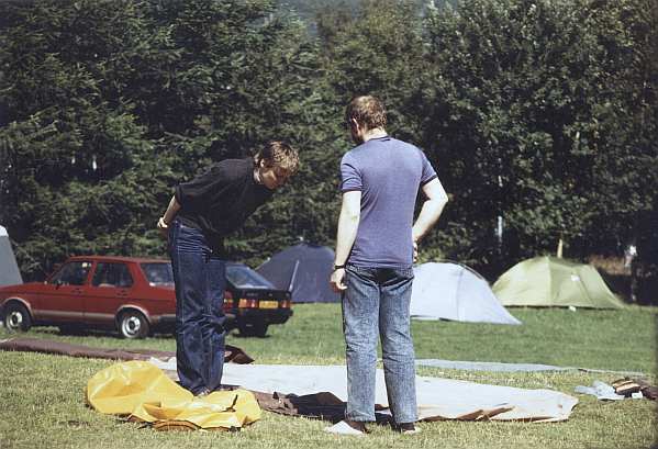 Zeltabbau von Jrgen und Christina