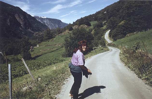 Wanderung vom Gipfel der Flam-Bahn wieder hinunter 