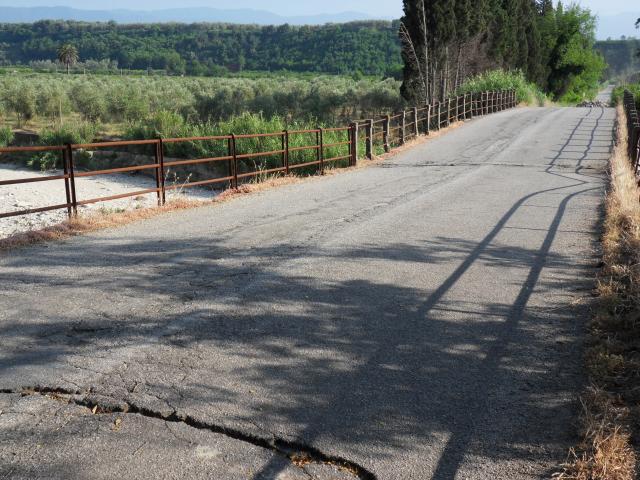 abgesackte Brcke bei der SS32