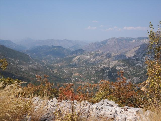 Blick hinunter nach Bosnien-Herzegowina