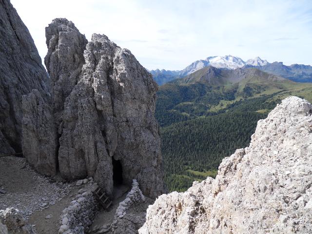 Aussicht am Forte Tre Sassi