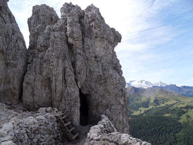 Aussicht am Forte Tre Sassi