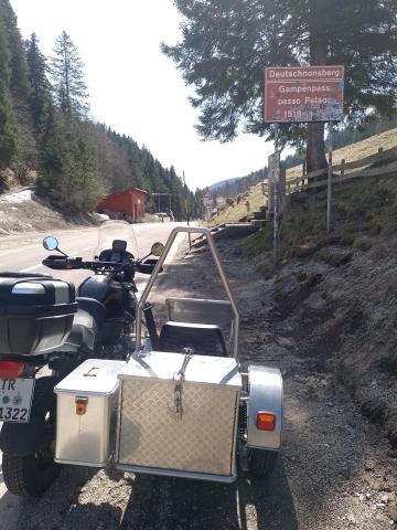 Stopp am Gampenpass