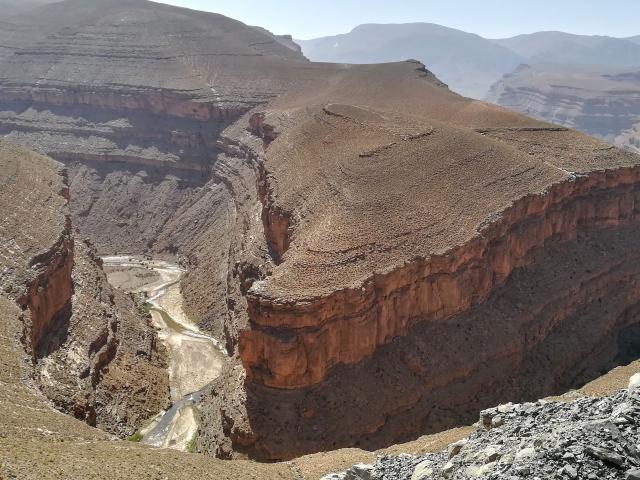 Felsformationen hinter der Dades-Schlucht