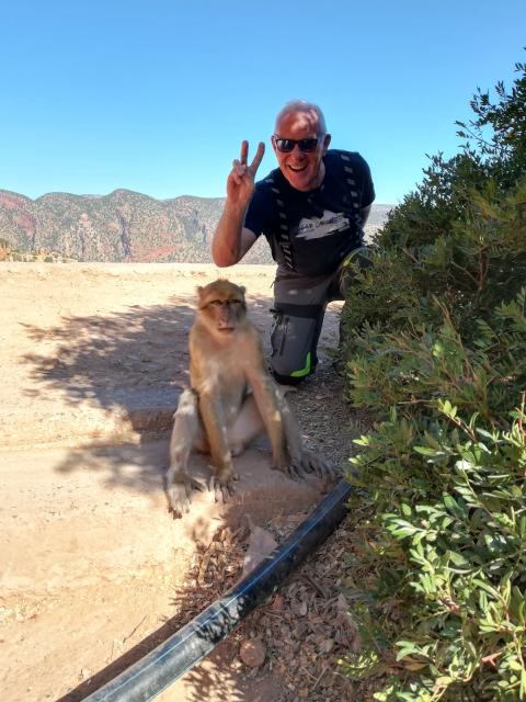 Affen an den Wasserf&auml;llen von Ouzoud