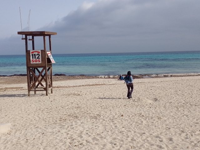 am Sandstrand von Cala Millor