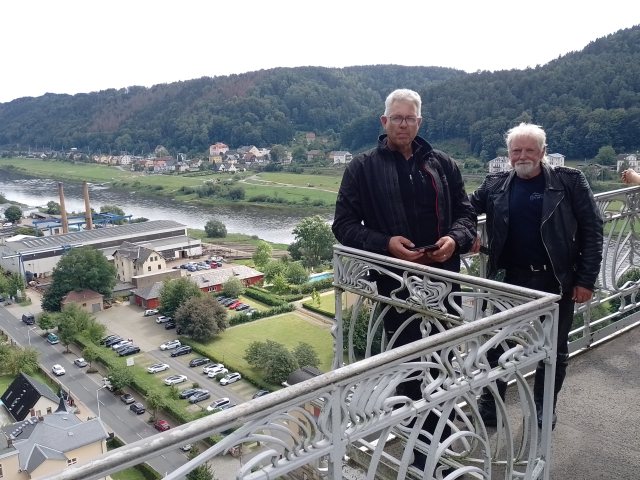 Aussicht über die Elbe bei Bad Schandau