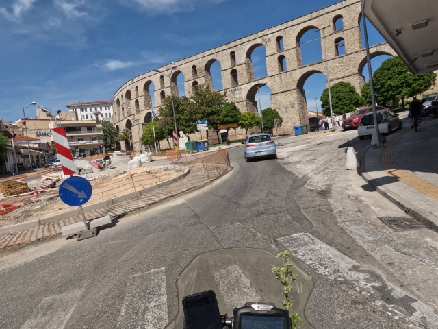 das Viadukt in Kavala