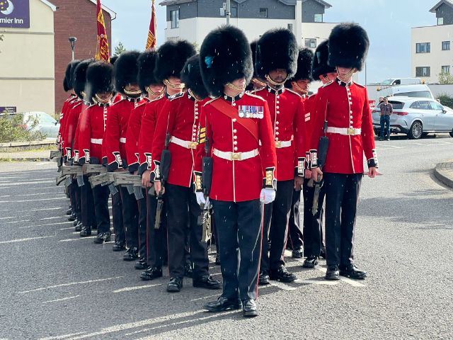 Garde Soldaten in Carrickfergus Castle,
