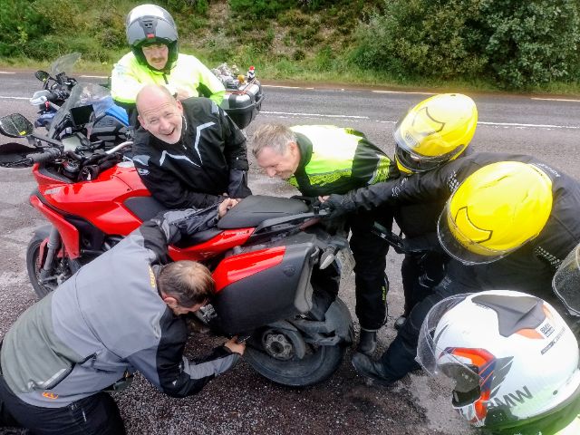 Olivier beim Kettefetten