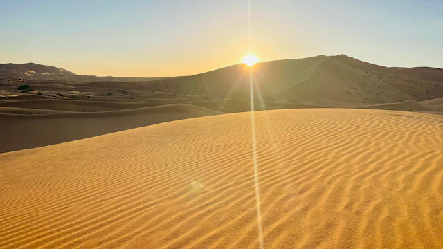 Sonnenuntergang in der Wüste