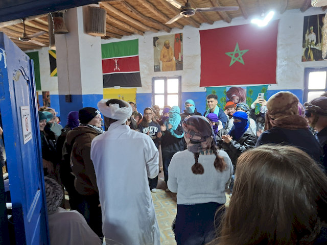 traditionelle Gnawa-Musik im Dorf Khamlia