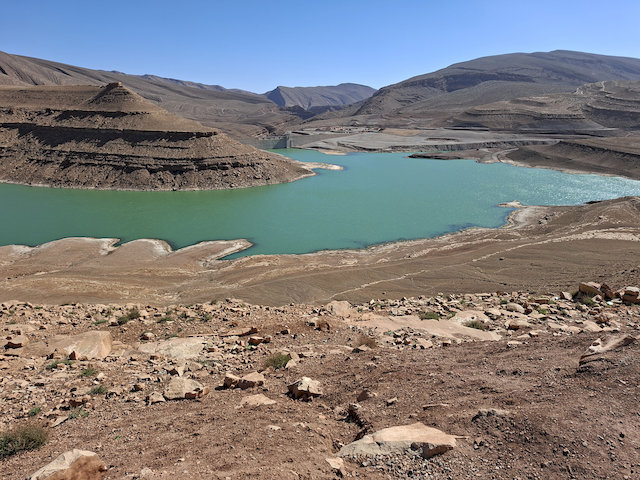 Stausee oberhalb der Todra-Schlucht