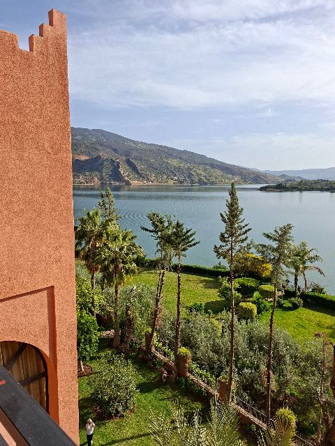 Die Aussicht heute morgen auf den Bin-el-Ouidane