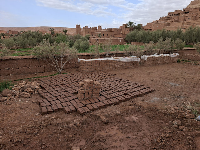 trocknende Lehmziegel
