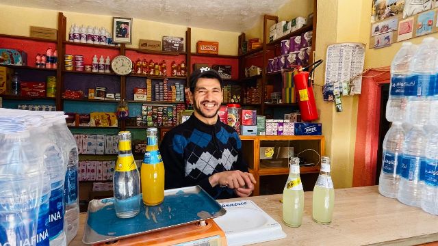 Pause in Schlucht von Aït Mansour