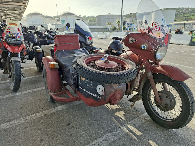 Auch Gespannfahrer waren in Marokko.