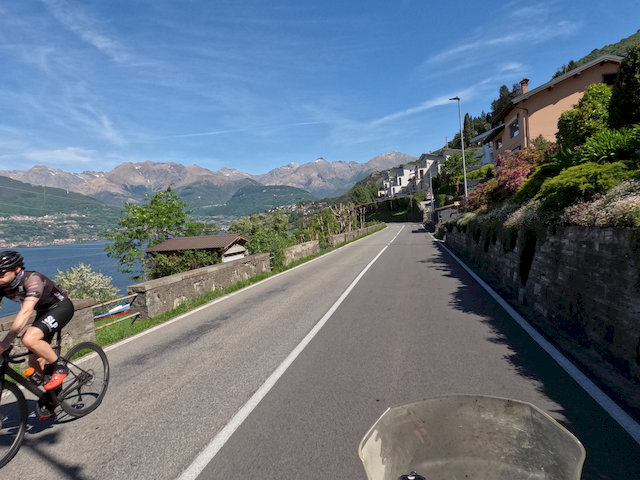 Radfahrer am Comer See