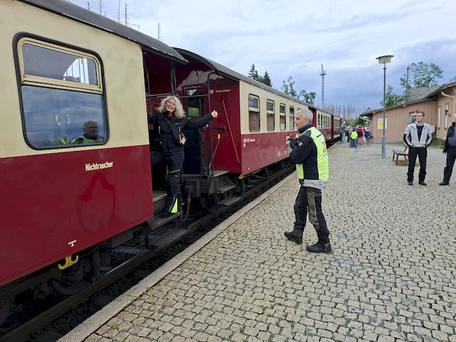 Einige von uns sind trotzdem mit der Bahn den Brocken hoch gefahren.