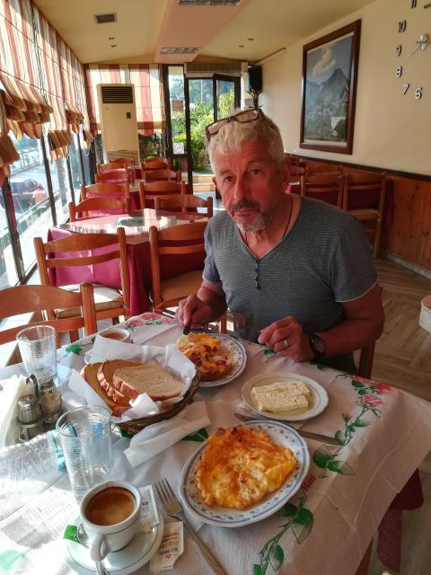 unser Frhstck am letzten Tag in Albanien