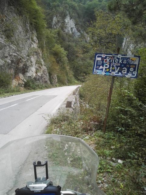 in der Piva-Schlucht