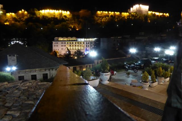 Blick auf die Festungsanlage Gjirokasters