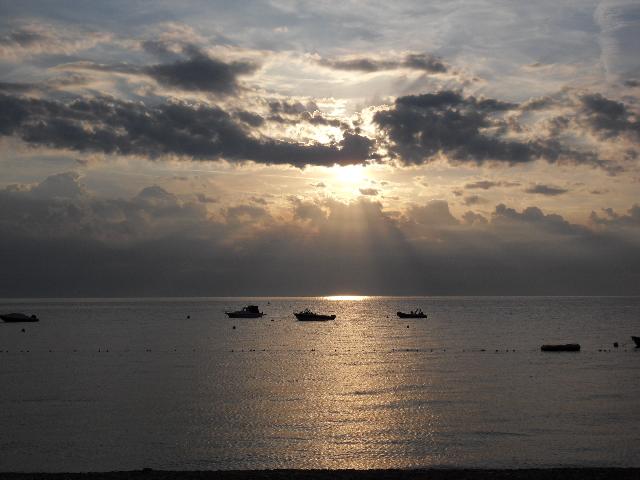 Morgens am Hafen von Moscenicka Draga