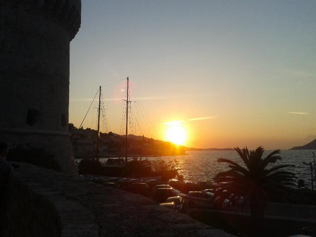 Sonnenuntergang auf Korcula