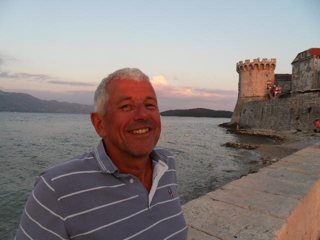 am Hafen von Korcula