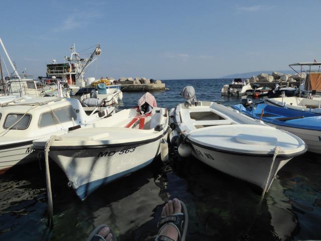 am Hafen von Mošcenicka Draga