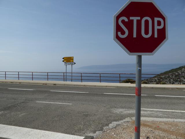 Am Abzweig nach Beli auf der Insel Cres