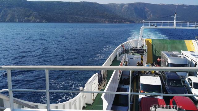 auf der Fähre von Merag (Cres) nach Valbiska (Krk)