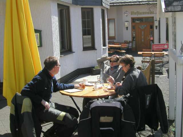 Pause auf dem Weg in Richtung Taunus